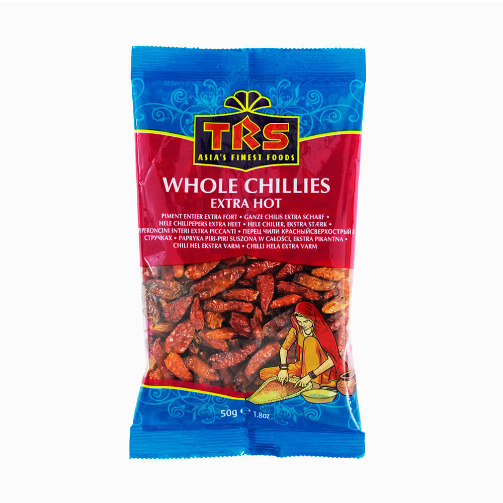 TRS Whole Chillies Extra Hot 50gm