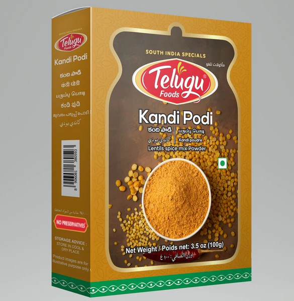 TF Kandi Podi With Garlic (Toor Dal Spice Mix) 100g