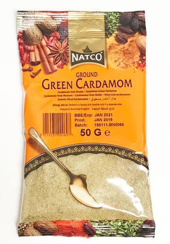 Natco Cardamom Green Ground 50g