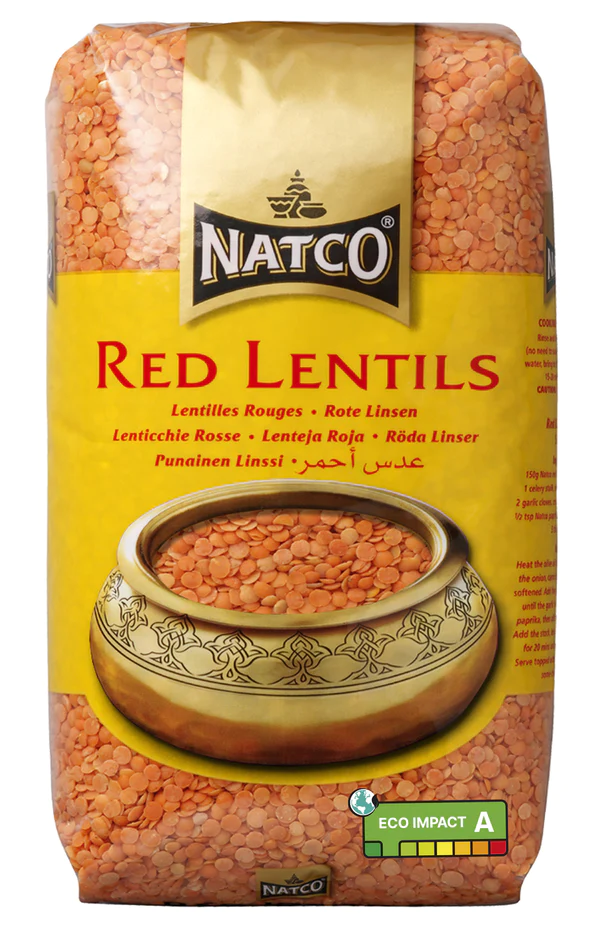 Natco Red Lentils Polished 1kg