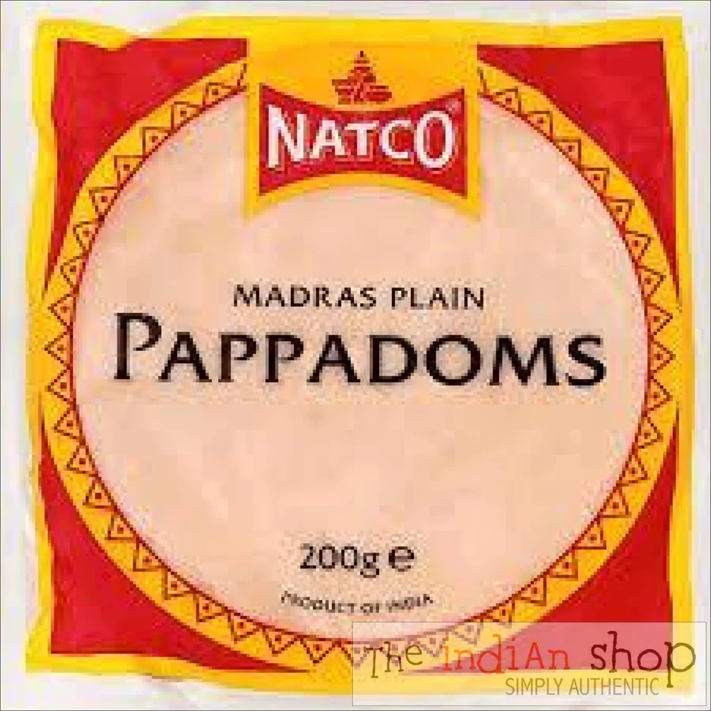 Natco Pappadoms Plain Madras Coin 200g