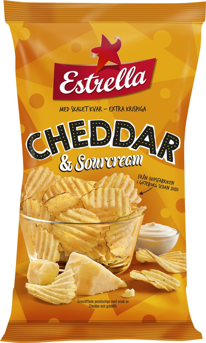 Est Cheddar Chips 175g