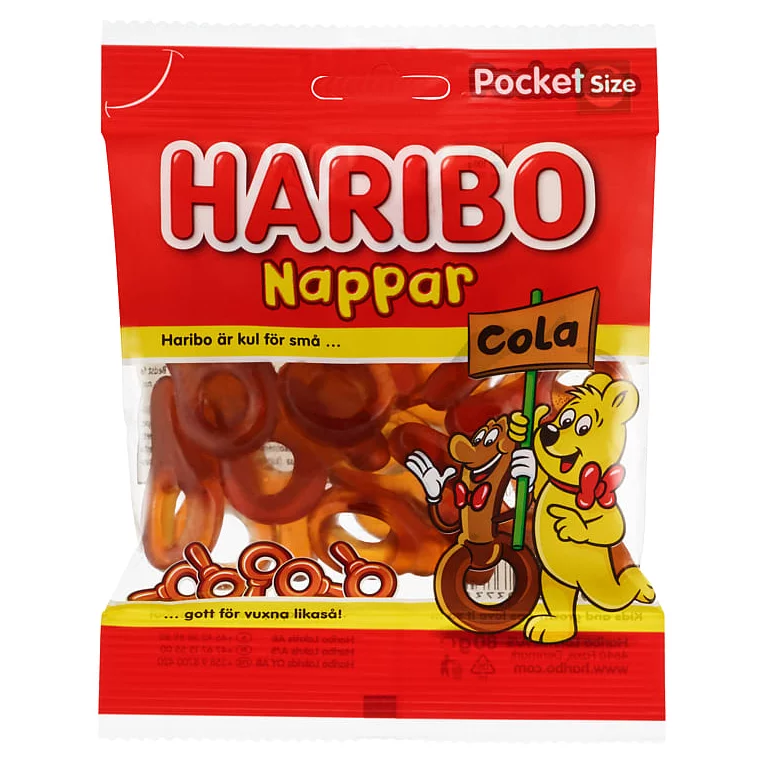 Haribo Nappar Cola 80g 1