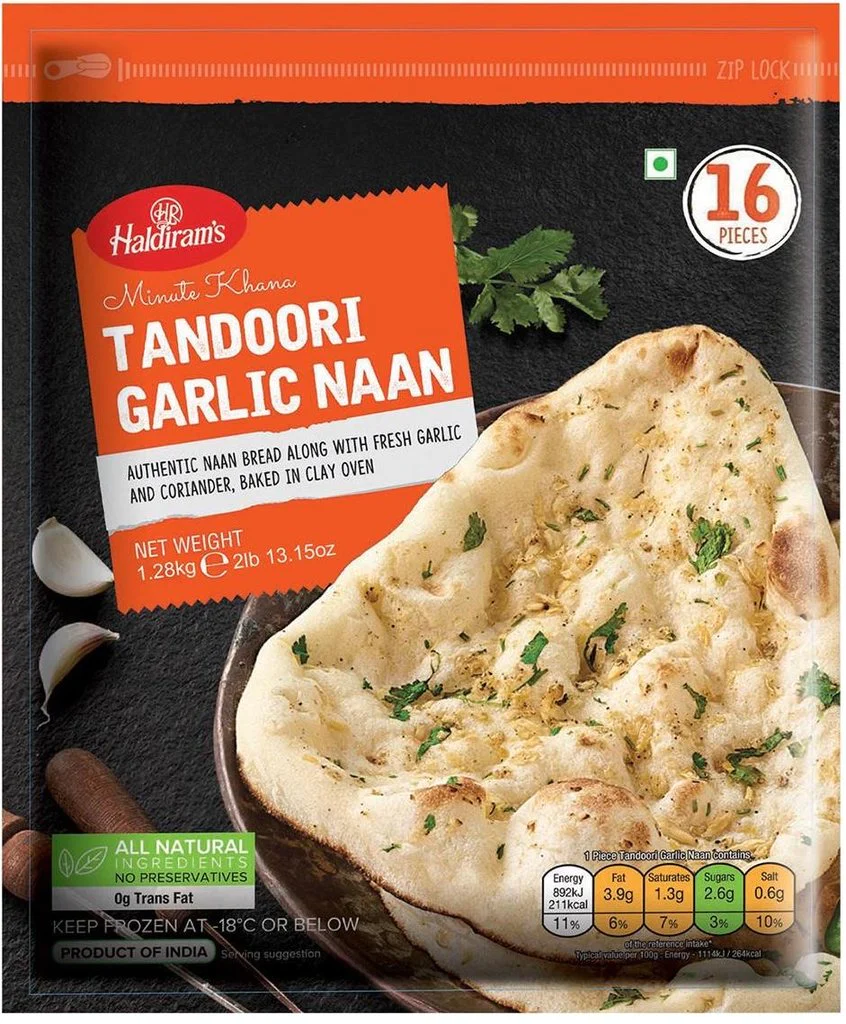 HR Tandoori Garlic Naan 1.2kg