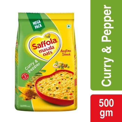 Saffola Oats Curry & Pepper 500g