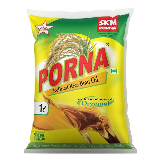 Porna Rice Bran Oil 1L