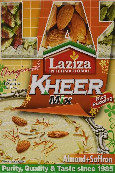 Laziza Kheer Mix Almond+Saffron 155g